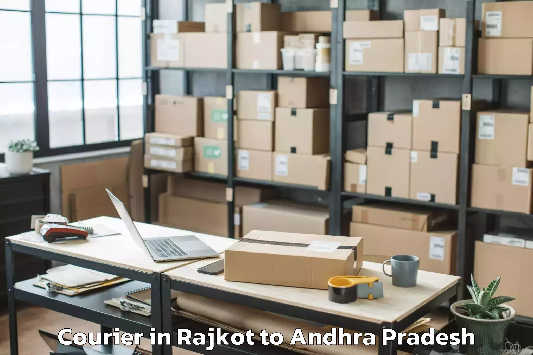 Professional Rajkot to Akividu Courier